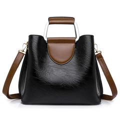 Luxury Designer Handbag Purses for Women 2024 Female Oil Leather Branded Shoulder Crossbody Messenger Tote Bag Small Fashion Sac - Otaj Gifts