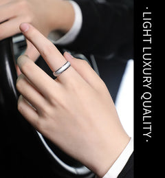 Gold and silver Color Rings for Couples Engagement Luxury Jewelry - Otaj Gifts