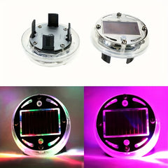 LED Light Solar Energy Flash Car Wheel Light Hub Bulb Tire Tyre Valve Car Motorcycle Tire Colorful Modes Valve Light Wheel Lamp - Otaj Gifts
