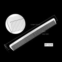 1PC Titanium Steel Comb Professional Salon Hair Hairdressing Anti-static Barbers Comb Ultra Thin Hair Brush for Men - Otaj Gifts