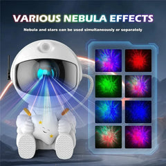 Star Projector Galaxy Night Light Astronaut Space Projector Starry Nebula Ceiling LED Lamp for Bedroom Home Decorative kids gift - Otaj Gifts