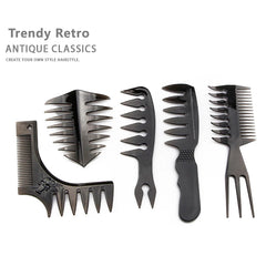 New Styling Hairdressing Men Women Beauty Salon Hair Hairdressing Black Plastic Brush Combs Hairbrush Modelling Designs Tools - Otaj Gifts