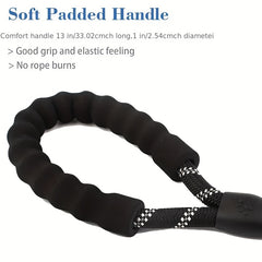 Dogs Leash Running Elasticity Hand Freely Pet Products Dogs Harness Collar Jogging Lead And Adjustable Waist Rope Puppy Leash Lead Training Padded Handle Reflective - Otaj Gifts