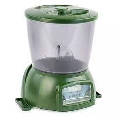 UK AUTOMATIC POND FISH FEEDER HOLIDAY KOI FEED FOOD TIMER AUTO PELLET DISPENSER - Otaj Gifts