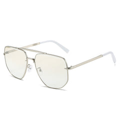 Fashion Square Metal Double Beam Sun Glasses - Otaj Gifts