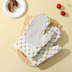 Anti-Scalding Microwave Cotton Non-Slip Insulation Gloves Oven Mitts  Kitchen Heat Resistant Thickened Cotton Heat Insulation Microwave Oven Oven Anti Scalding Household Gloves Baking Tools - Otaj Gifts
