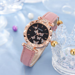 Women's Fashion Simple Butterfly Digital Belt Watch - Otaj Gifts