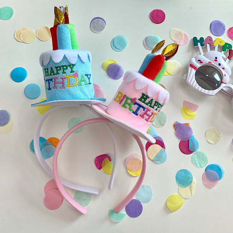 Cute Birthday Cake Birthday Headband Party Dress Up - Otaj Gifts