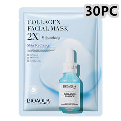 Collagen Face Mask Moisturizing Firming Face Sheet Mask Hyaluronic Acid Facial Masks Beauty Skin Care Gel Skin Care - Otaj Gifts
