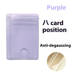 Multiple Card Slots Portable Pu Leather Credit Card Bag Card Holder - Otaj Gifts