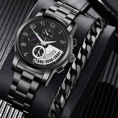 New Men's Fashion Foreign Trade Wholesale Trend Steel Strap Watch Cross-border Hot - Otaj Gifts