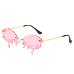 Sunglasses Personality Tear-shaped Visor Glasses - Otaj Gifts