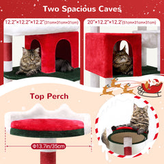 72 Inch Christmas Cat Climbing Rack - Otaj Gifts