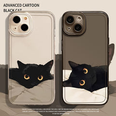 Black Cat High Sense Couple Phone Case - Otaj Gifts