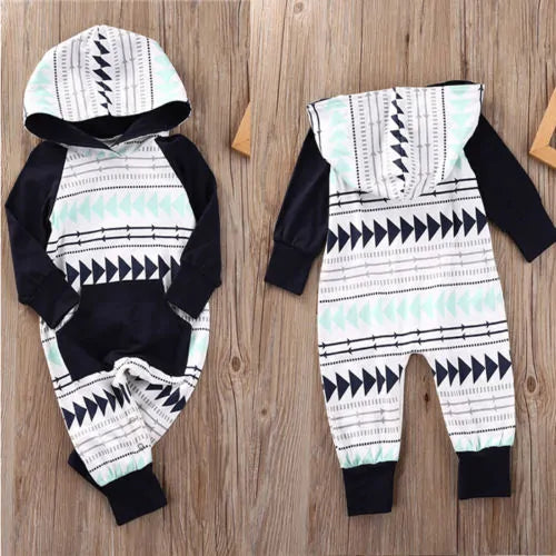 Infant Rompers Jumpsuit Hooded Clothes - Otaj Gifts