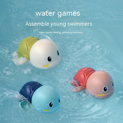 Baby Bath Toys Children Playing Water Small Yellow Duck Swimming Playing Water Little Duck Little Turtle - Otaj Gifts