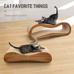 2 In 1 Cat Scratching Board Lounger Bed - Otaj Gifts
