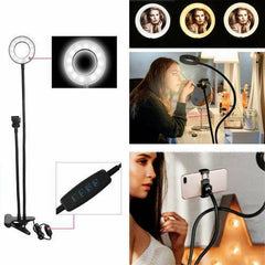 Ring Light Dimmable Lighting Phone Selfie Tripod Stand Makeup Live Lamp - Otaj Gifts