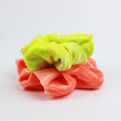 Fluorescent Color Updo Hair Ring Women's Flannel - Otaj Gifts