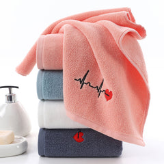 Thickened Absorbent Cotton Embroidered Towel - Otaj Gifts