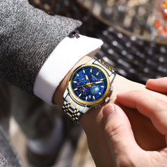 Steel Belt Men's Business Quartz Watch - Otaj Gifts