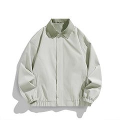 Pure Color All-matching Polo Collar Jacket Top - Otaj Gifts