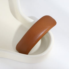 Leather Barrettes Pleated Solid Color Simple Temperamental All-match - Otaj Gifts