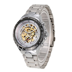 Men's Personality All-steel Hollow Automatic Mechanical Watch - Otaj Gifts
