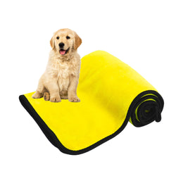 Dog Towels For Drying Dogs Drying Towel Dog Bath Towel, Quick-drying Pet Dog And Cat Towels Soft Fiber Towels Robe Super Absorbent Quick Drying Soft Microfiber Pet Towel For Dogs, Cats Yellow - Otaj Gifts