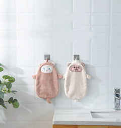 Hand Towels Can Be Hung Cartoon Absorbent Towels Bathroom Housework Cleaning - Otaj Gifts