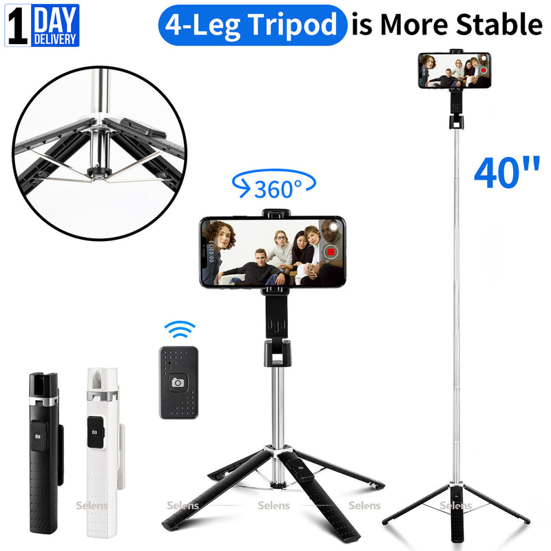 Selfie Stick Bluetooth Remote Phone Holder Tripod Stand For  Universal - Otaj Gifts