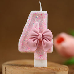 Creative Digital Bow Birthday Candle - Otaj Gifts