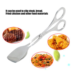 Stainless Steel BBQ Clip Buffet Food Tongs Baking Bread Steak Kitchen Clamp Serving ToolsFood Tong - Otaj Gifts