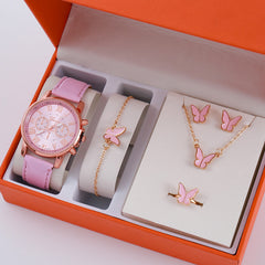Ladies Graduated Belt Watch Jewelry Set - Otaj Gifts