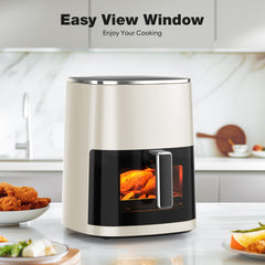 Air Fryer 6 Quart Capacity With Window Square Air Fryer 12-in-1 Air Fry, Roast, Reheat, Dehydrate, Bake, Steam With 400F - Otaj Gifts