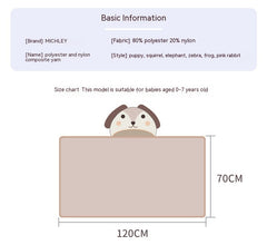 Coral Fleece Animal Cloak Absorbent Soft Bath Towel For Children - Otaj Gifts