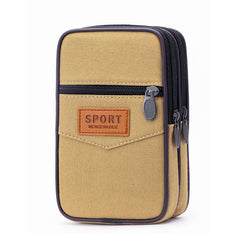 Enlarged Canvas Mobile Phone Bag Zipper Waterproof - Otaj Gifts