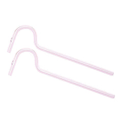 2straw 1cleaningbrush Can Be Used Repeatedly Original Glass Drinking Straw, Flute Style Design For Engaging Lips Horizontally, Anti Wrinkle. - Otaj Gifts