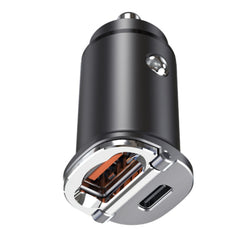 Flush Fit Mini Car Charger PD20W QC18W Dual Port USB Automobile Fast Charging Adapter Black - Otaj Gifts