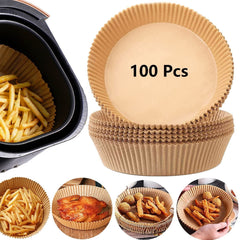 Air Fryer Disposable Paper Liner Non-stick Disposable Liners, 200PCS Air Fryer Disposable Paper Liners, 6.3In Round Air Fryer Parchment Paper - Otaj Gifts