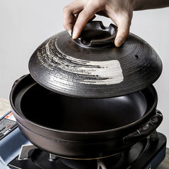 Stew Pot Soup Household Ceramic Gas Clay Pot Rice Casserole - Otaj Gifts