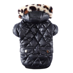 Cross-border pet supplies pet clothes dog clothes autumn and winter fur collar coat pet dog clothing - Otaj Gifts