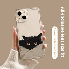 Black Cat High Sense Couple Phone Case - Otaj Gifts