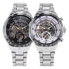 Men's Personality All-steel Hollow Automatic Mechanical Watch - Otaj Gifts