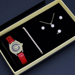 New Ladies Watch Good-looking Cross-border Valentine's Day Watch Jewelry Suit With Decoration - Otaj Gifts