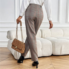 Houndstooth Feet Ladies Suit Pant - Otaj Gifts