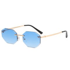 Frameless Polygon Fashion Glasses For Men And Women - Otaj Gifts