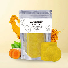 Turmeric Exfoliating Cleansing Pads Compressed Facial Sponges Skin Care Tools For Face Clogged Pores Excess Oil Cleansing - Otaj Gifts