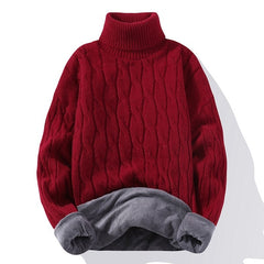High Neck Velvet Thickening Thermal Sweater - Otaj Gifts