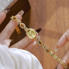 Natural Tigereye Maillard Advanced Chain Watch - Otaj Gifts